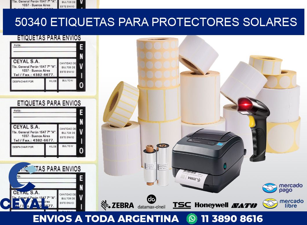 50340 ETIQUETAS PARA PROTECTORES SOLARES