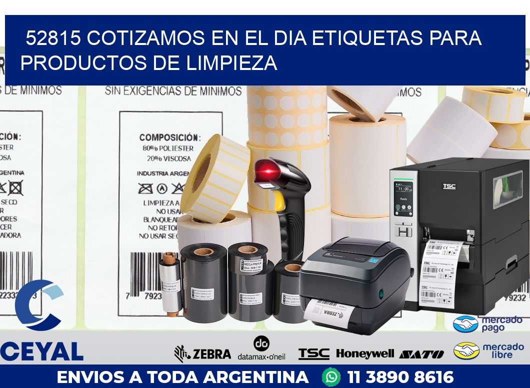 52815 COTIZAMOS EN EL DIA ETIQUETAS PARA PRODUCTOS DE LIMPIEZA