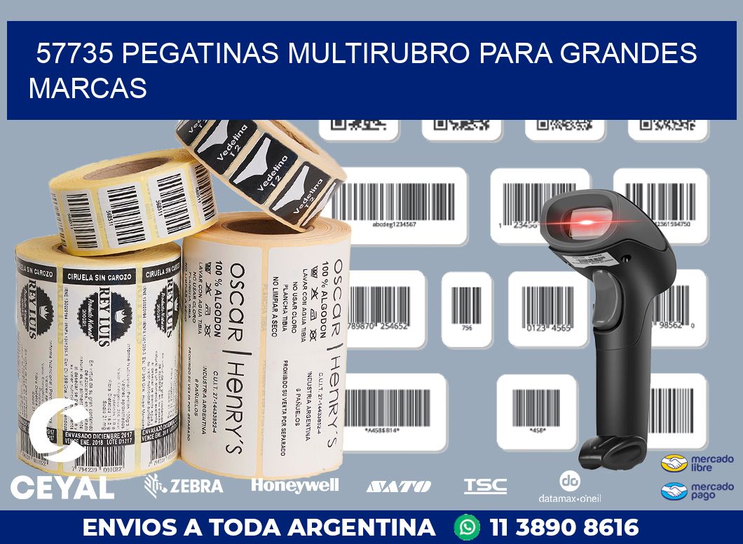 57735 PEGATINAS MULTIRUBRO PARA GRANDES MARCAS