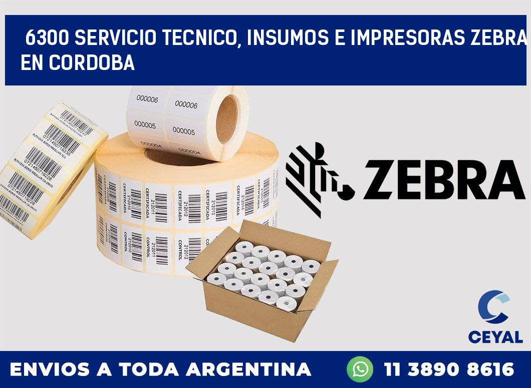 6300 SERVICIO TECNICO, INSUMOS E IMPRESORAS ZEBRA EN CORDOBA