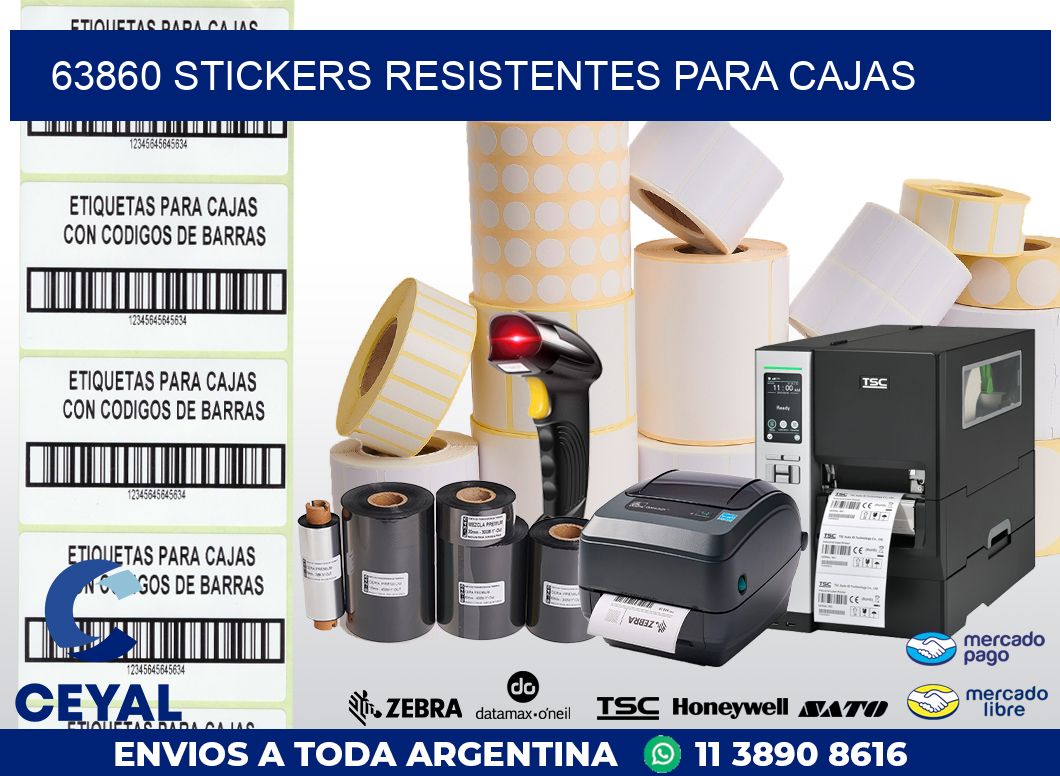 63860 STICKERS RESISTENTES PARA CAJAS