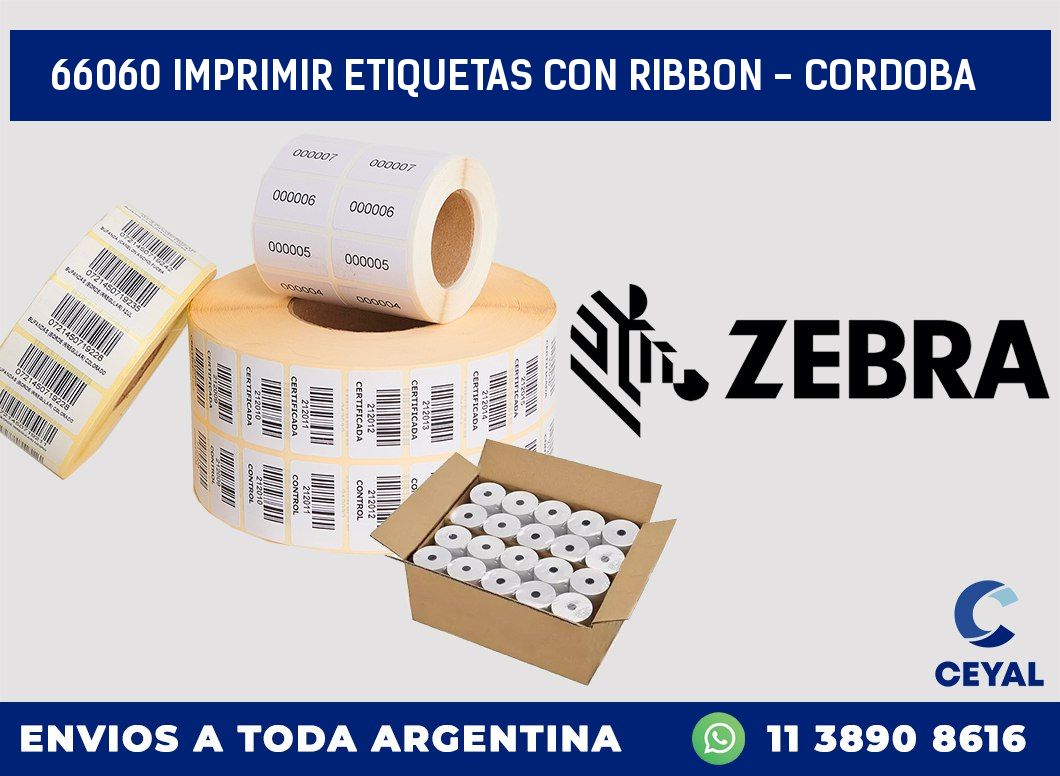 66060 IMPRIMIR ETIQUETAS CON RIBBON - CORDOBA