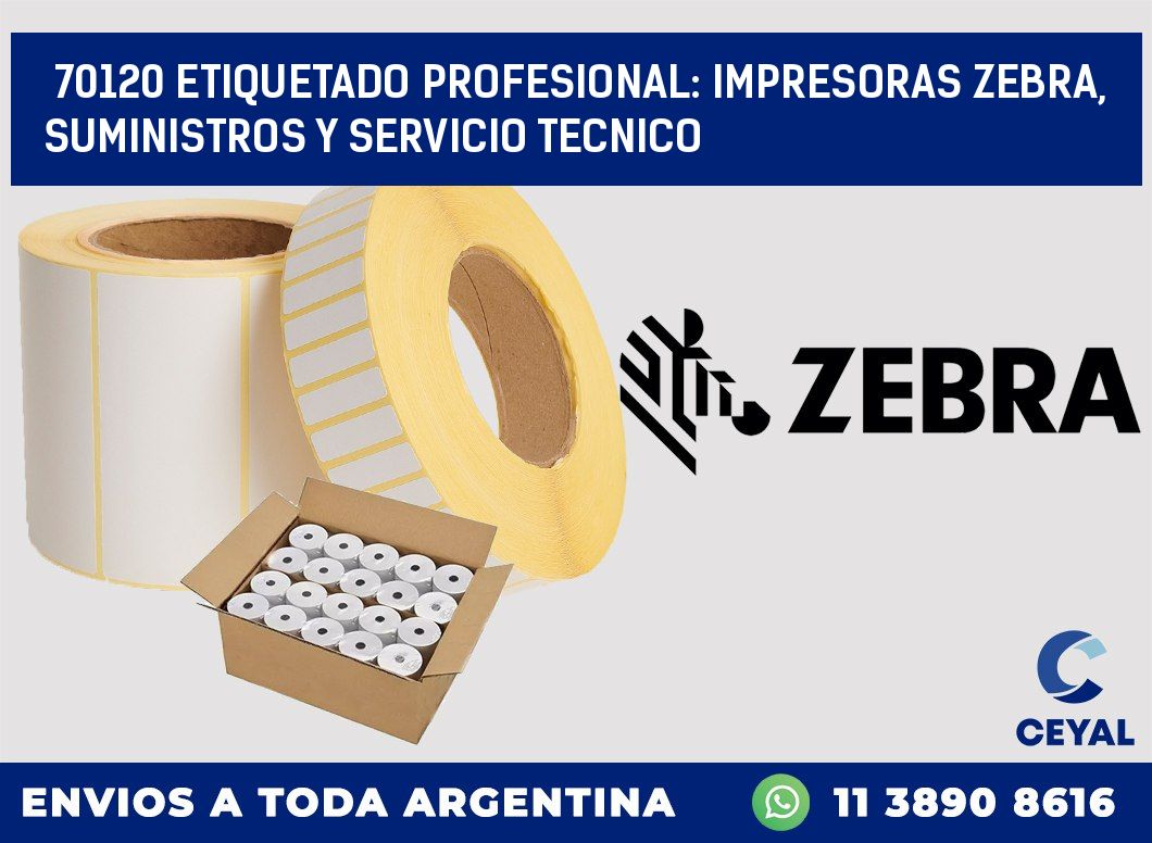 70120 ETIQUETADO PROFESIONAL: IMPRESORAS ZEBRA, SUMINISTROS Y SERVICIO TECNICO
