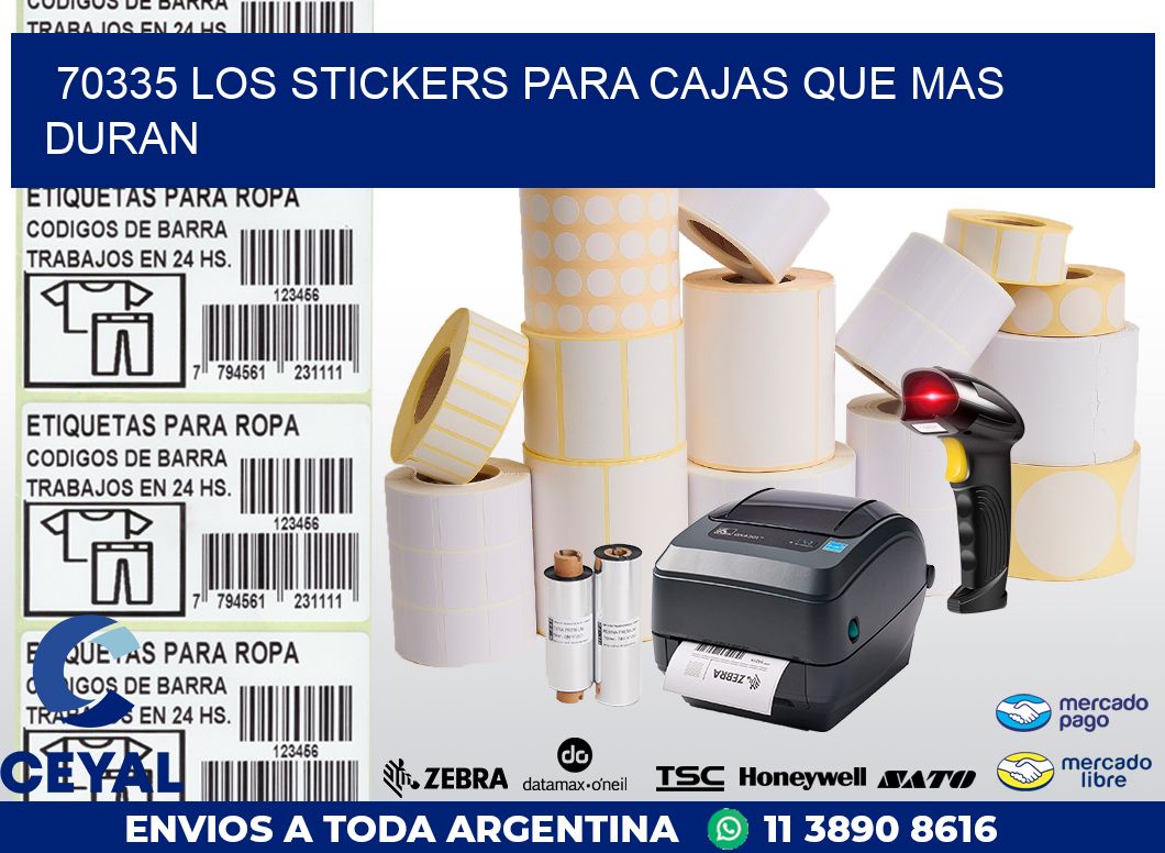 70335 LOS STICKERS PARA CAJAS QUE MAS DURAN
