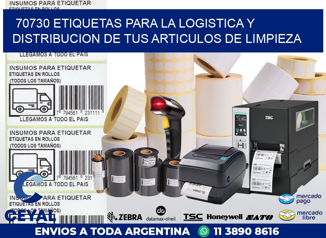 70730 ETIQUETAS PARA LA LOGISTICA Y DISTRIBUCION DE TUS ARTICULOS DE LIMPIEZA