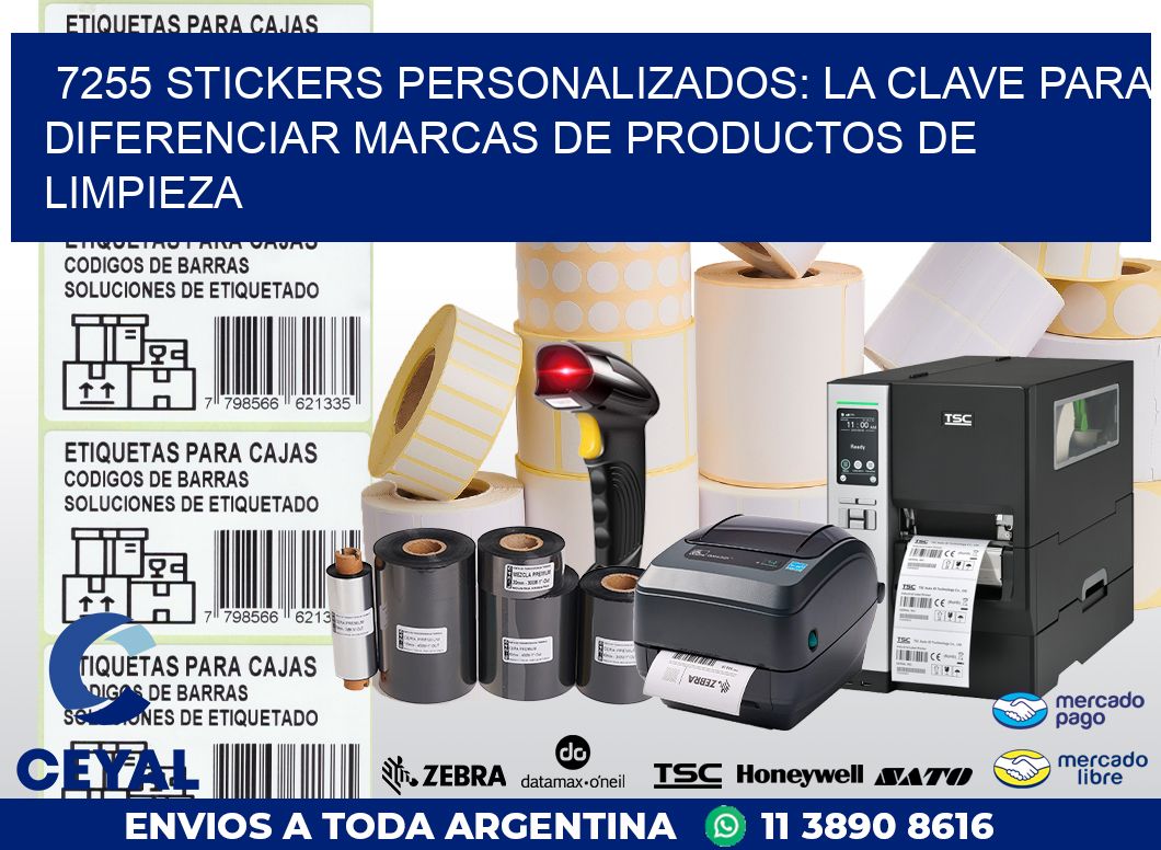 7255 STICKERS PERSONALIZADOS: LA CLAVE PARA DIFERENCIAR MARCAS DE PRODUCTOS DE LIMPIEZA