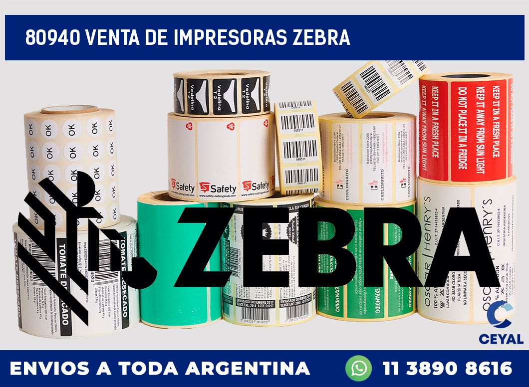 80940 VENTA DE IMPRESORAS ZEBRA