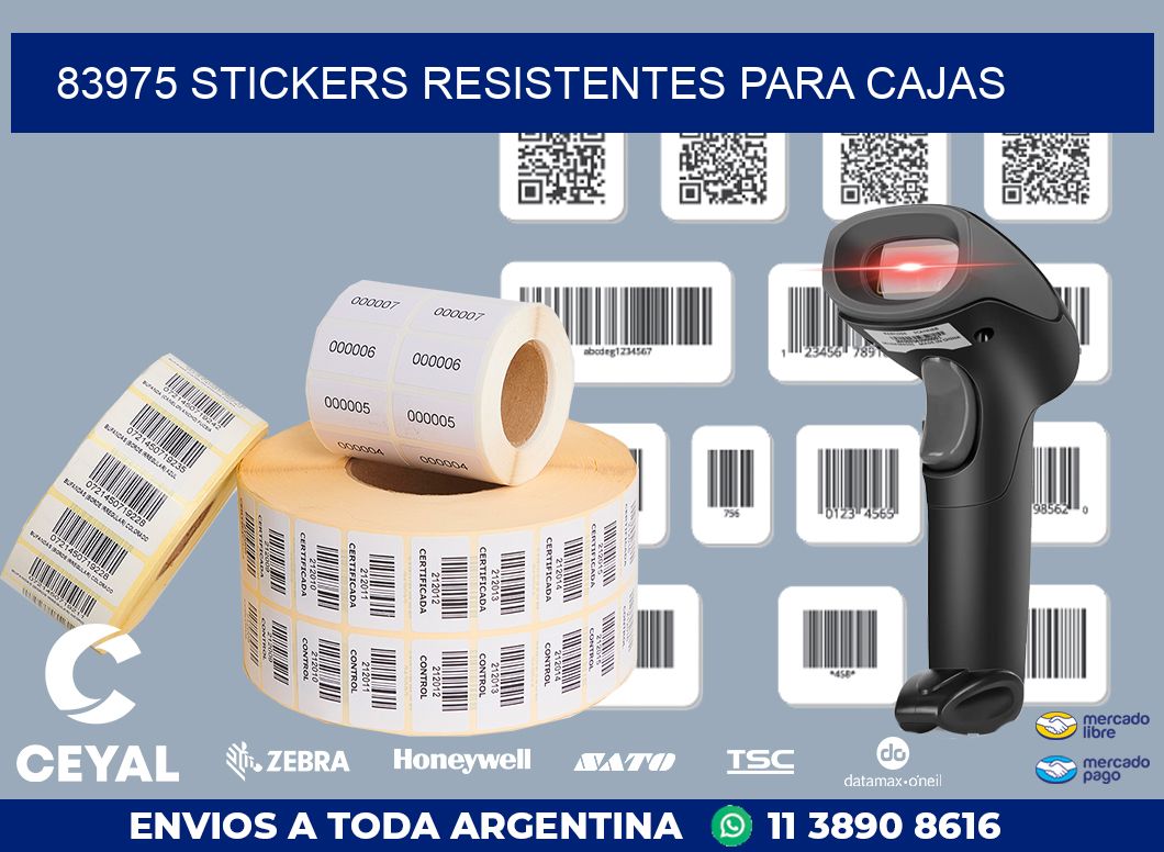 83975 STICKERS RESISTENTES PARA CAJAS