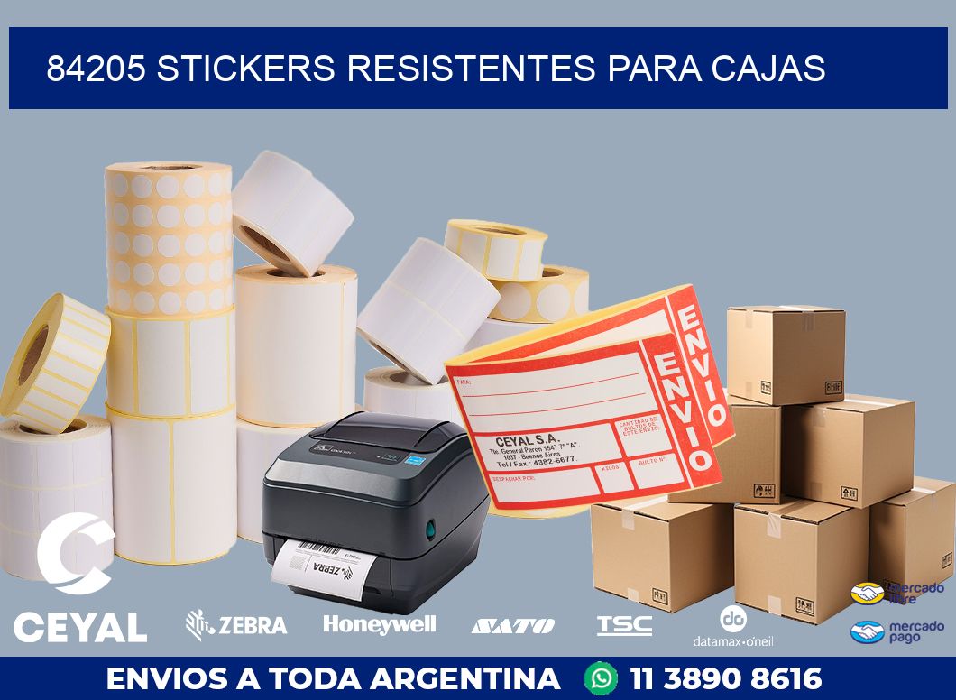 84205 STICKERS RESISTENTES PARA CAJAS