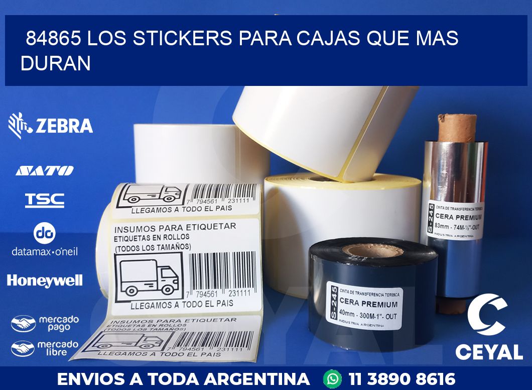 84865 LOS STICKERS PARA CAJAS QUE MAS DURAN