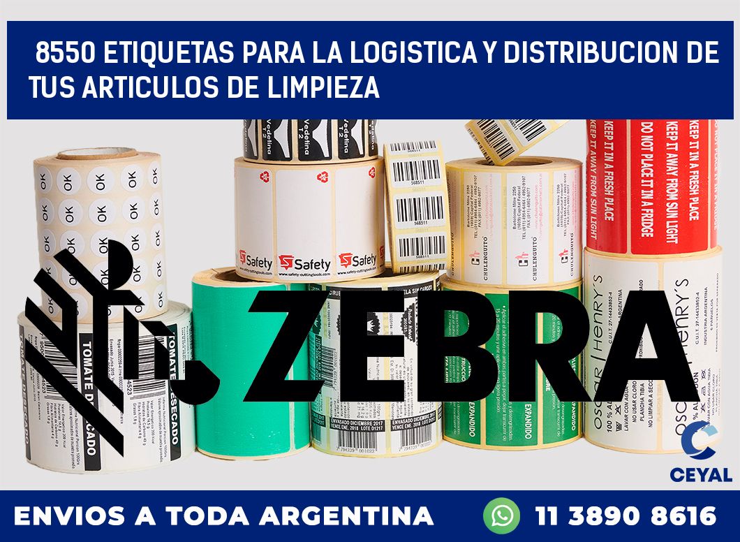 8550 ETIQUETAS PARA LA LOGISTICA Y DISTRIBUCION DE TUS ARTICULOS DE LIMPIEZA
