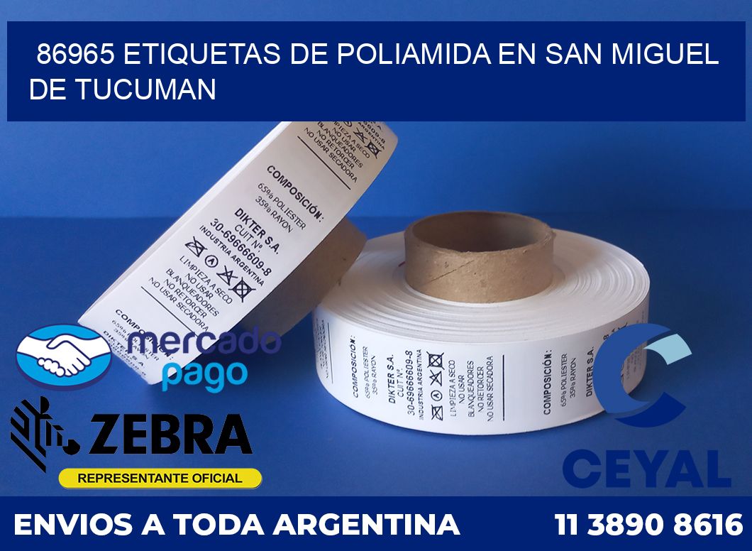 86965 ETIQUETAS DE POLIAMIDA EN SAN MIGUEL DE TUCUMAN