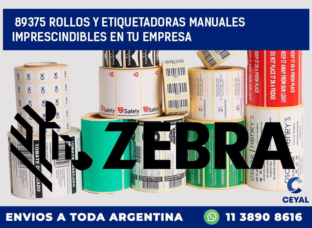 89375 ROLLOS Y ETIQUETADORAS MANUALES IMPRESCINDIBLES EN TU EMPRESA
