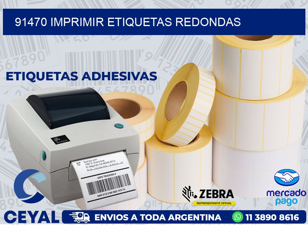91470 IMPRIMIR ETIQUETAS REDONDAS