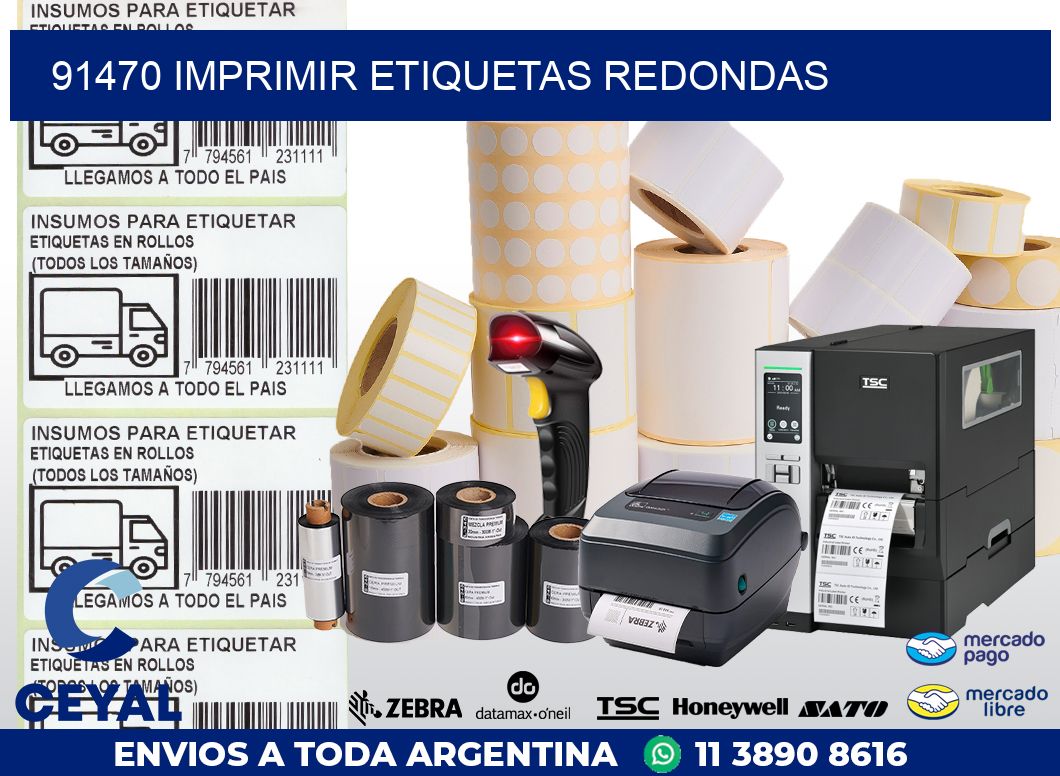 91470 IMPRIMIR ETIQUETAS REDONDAS
