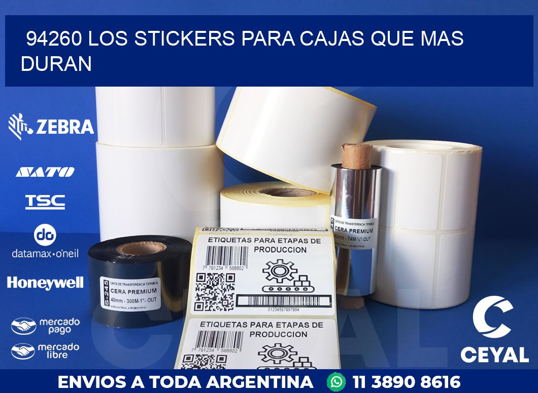 94260 LOS STICKERS PARA CAJAS QUE MAS DURAN