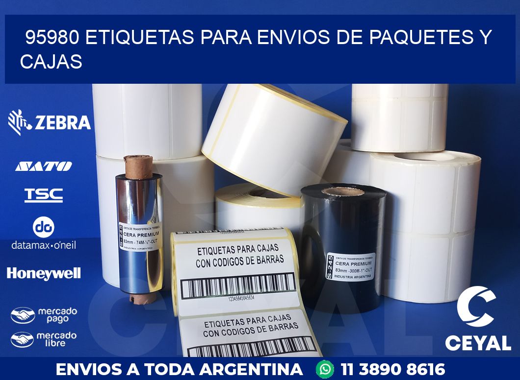 95980 ETIQUETAS PARA ENVIOS DE PAQUETES Y CAJAS