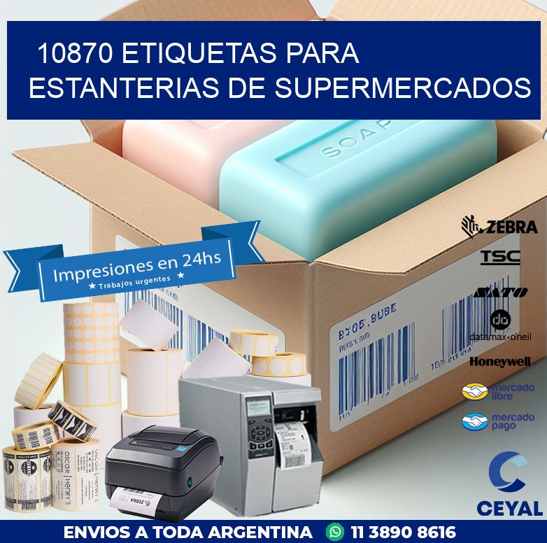 10870 ETIQUETAS PARA ESTANTERIAS DE SUPERMERCADOS