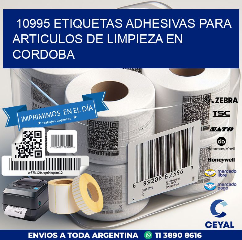 10995 ETIQUETAS ADHESIVAS PARA ARTICULOS DE LIMPIEZA EN CORDOBA