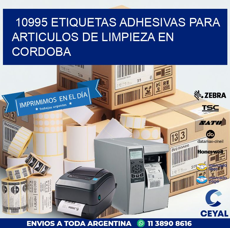 10995 ETIQUETAS ADHESIVAS PARA ARTICULOS DE LIMPIEZA EN CORDOBA