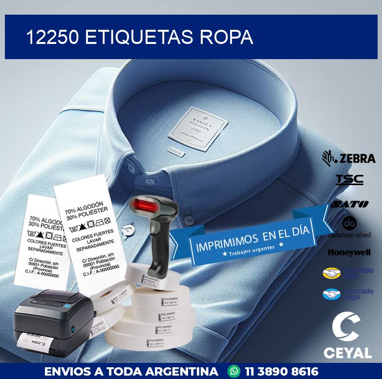 12250 ETIQUETAS ROPA