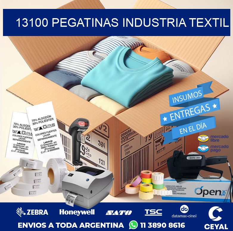 13100 PEGATINAS INDUSTRIA TEXTIL