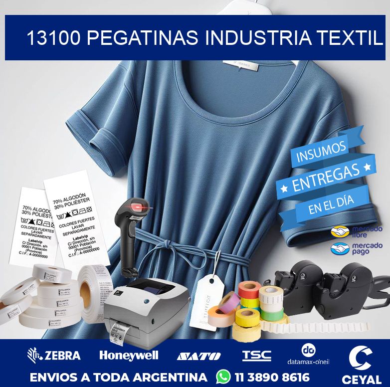 13100 PEGATINAS INDUSTRIA TEXTIL