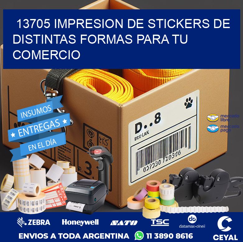 13705 IMPRESION DE STICKERS DE DISTINTAS FORMAS PARA TU COMERCIO