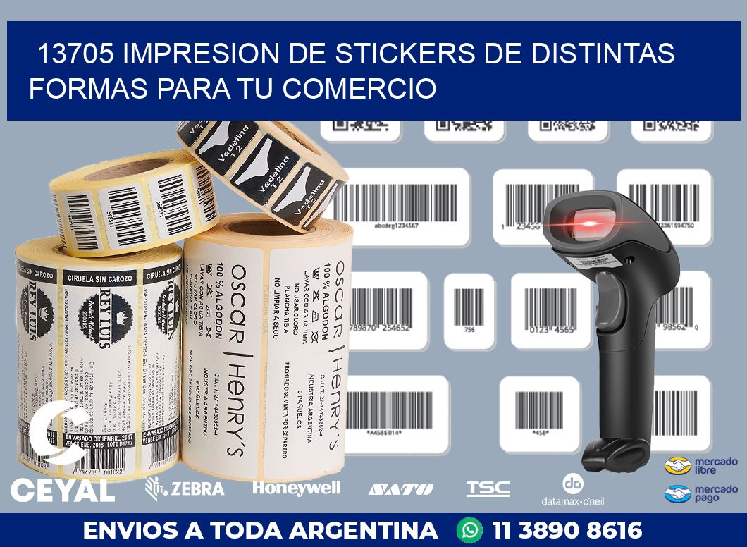 13705 IMPRESION DE STICKERS DE DISTINTAS FORMAS PARA TU COMERCIO