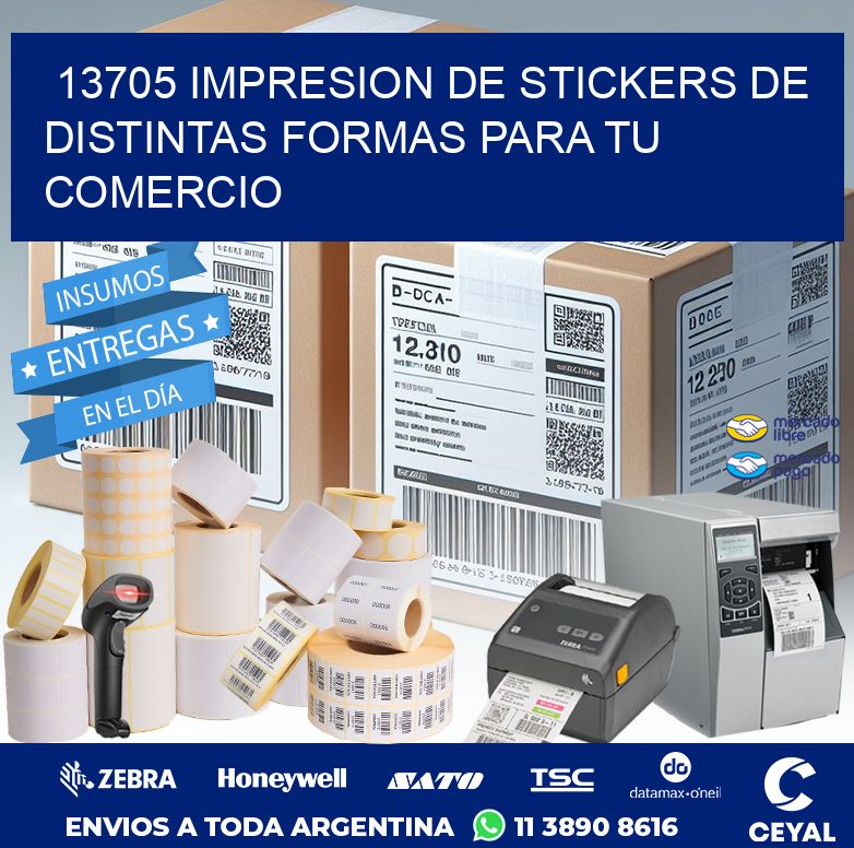 13705 IMPRESION DE STICKERS DE DISTINTAS FORMAS PARA TU COMERCIO