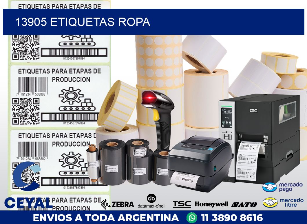 13905 ETIQUETAS ROPA