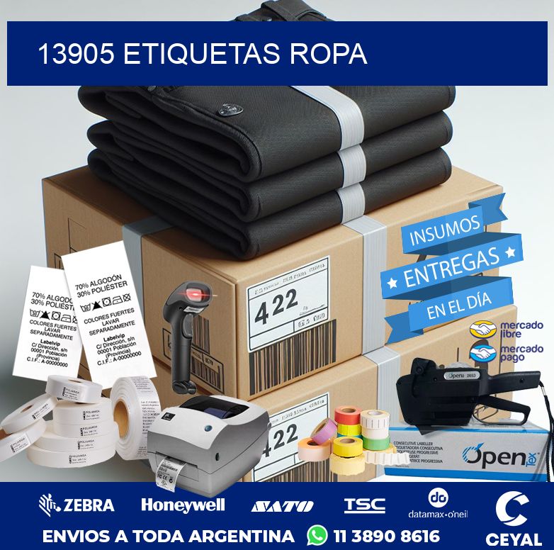 13905 ETIQUETAS ROPA