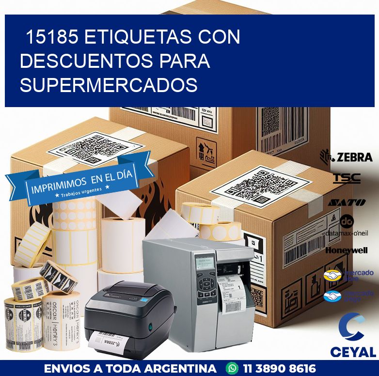 15185 ETIQUETAS CON DESCUENTOS PARA SUPERMERCADOS