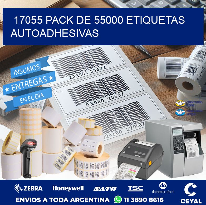 17055 PACK DE 55000 ETIQUETAS AUTOADHESIVAS