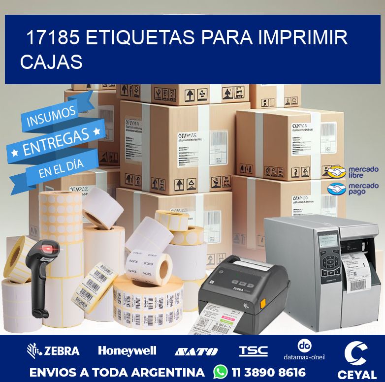 17185 ETIQUETAS PARA IMPRIMIR CAJAS