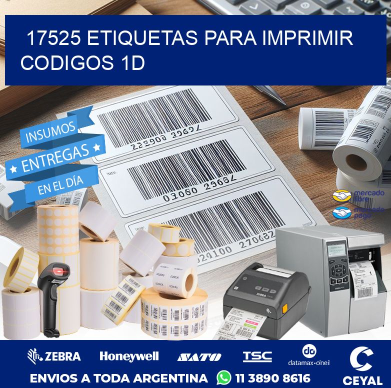 17525 ETIQUETAS PARA IMPRIMIR CODIGOS 1D