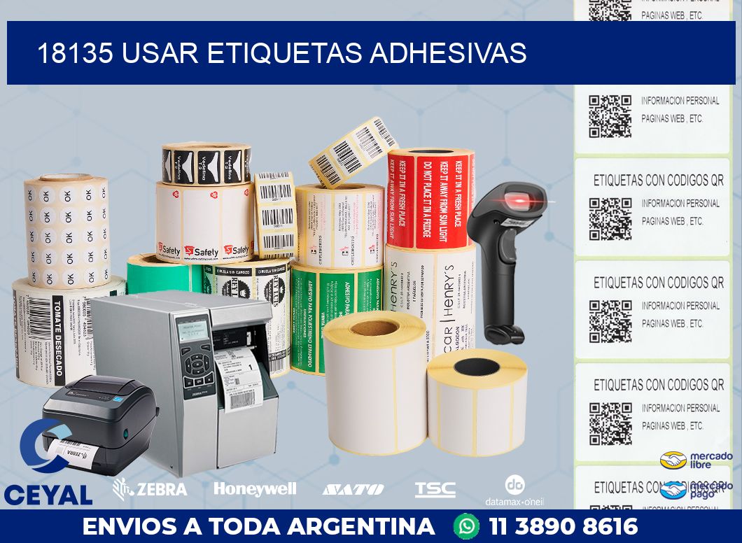 18135 USAR ETIQUETAS ADHESIVAS