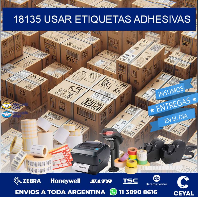 18135 USAR ETIQUETAS ADHESIVAS
