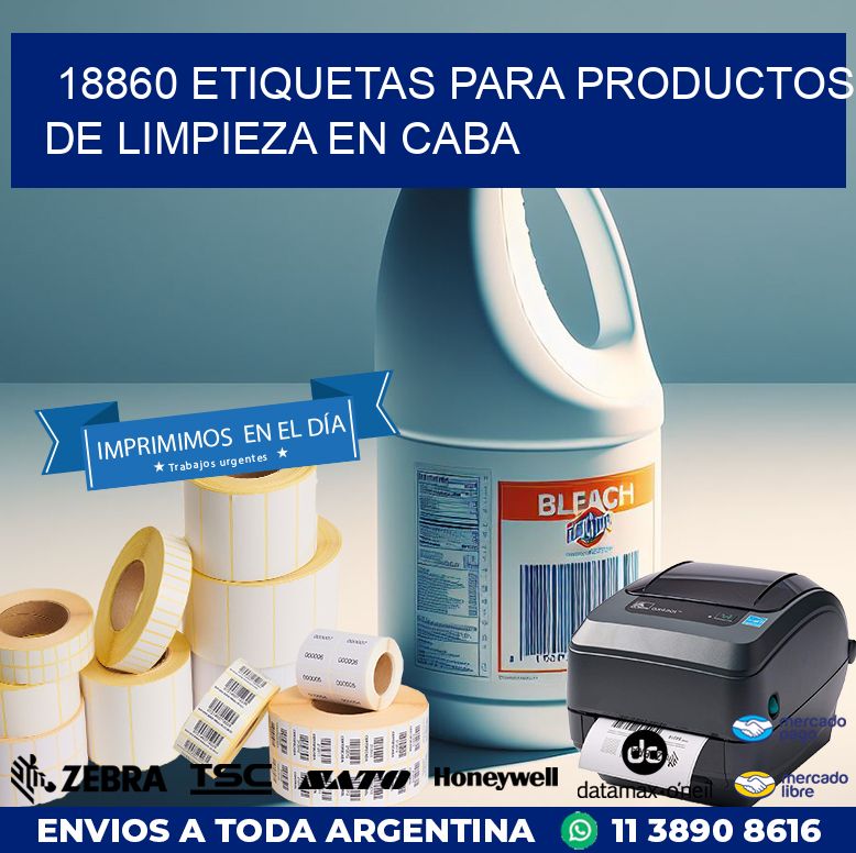 18860 ETIQUETAS PARA PRODUCTOS DE LIMPIEZA EN CABA