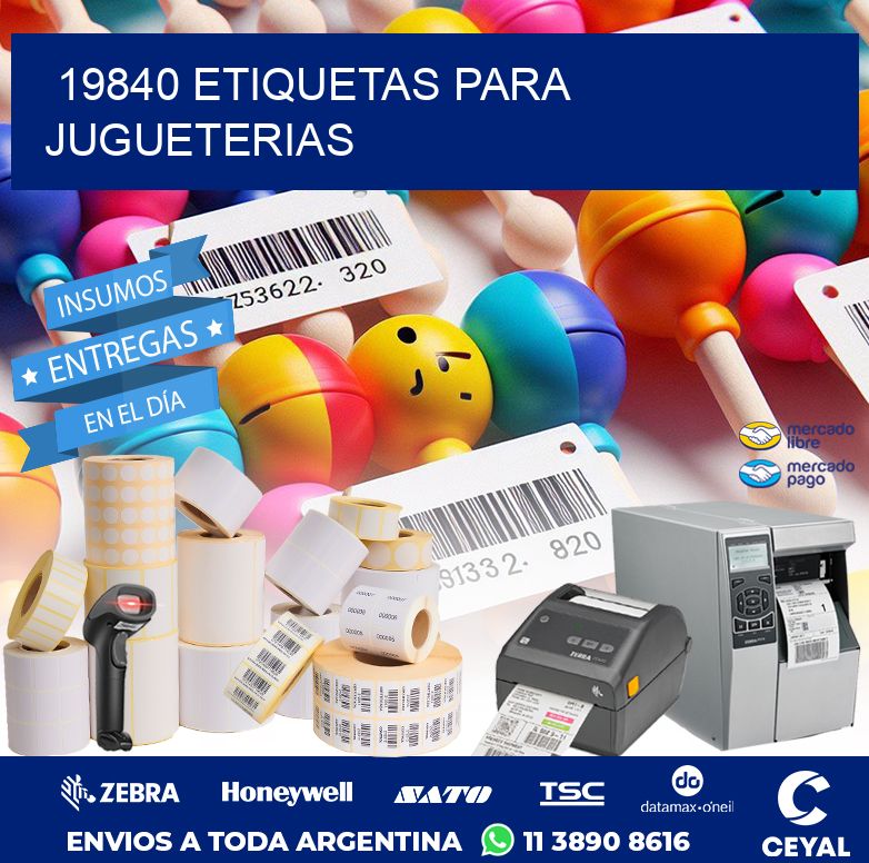 19840 ETIQUETAS PARA JUGUETERIAS