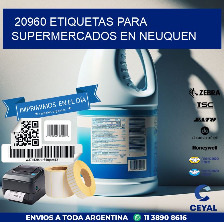 20960 ETIQUETAS PARA SUPERMERCADOS EN NEUQUEN