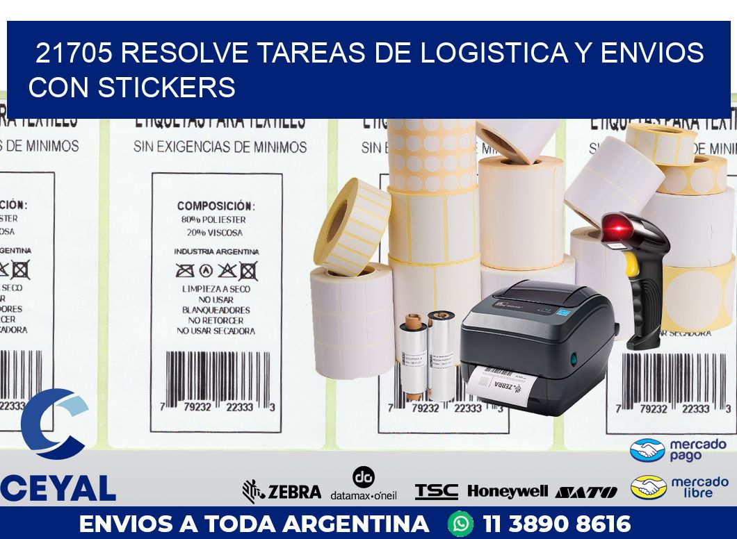 21705 RESOLVE TAREAS DE LOGISTICA Y ENVIOS CON STICKERS