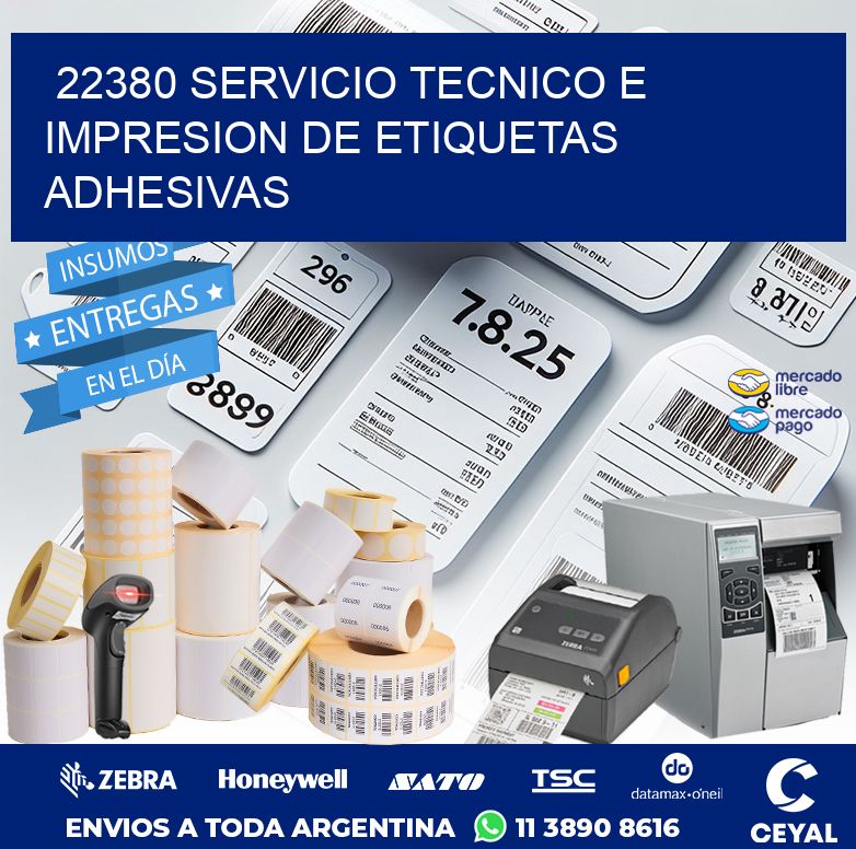 22380 SERVICIO TECNICO E IMPRESION DE ETIQUETAS ADHESIVAS