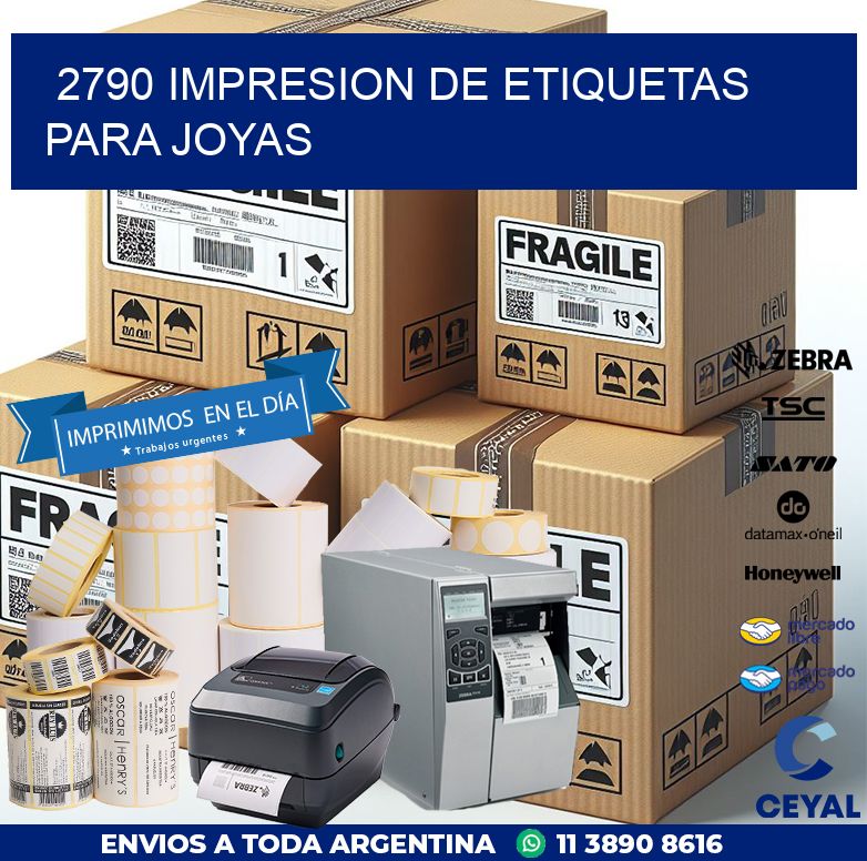 2790 IMPRESION DE ETIQUETAS PARA JOYAS