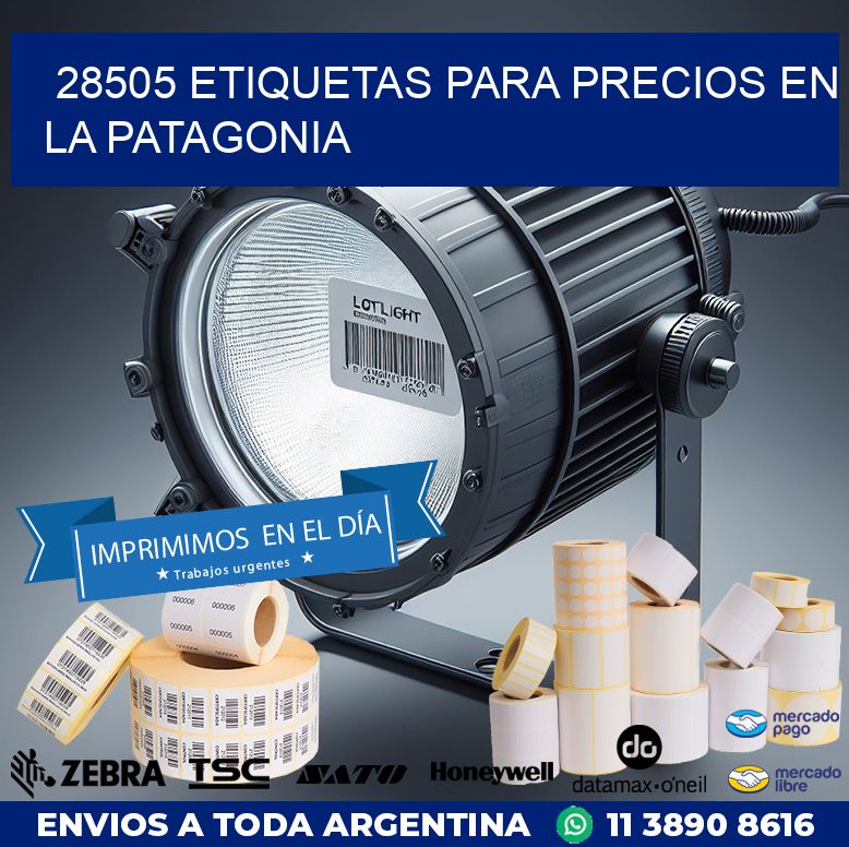 28505 ETIQUETAS PARA PRECIOS EN LA PATAGONIA