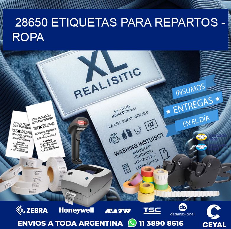 28650 ETIQUETAS PARA REPARTOS – ROPA