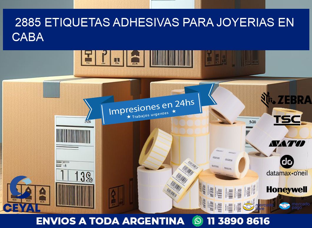 2885 ETIQUETAS ADHESIVAS PARA JOYERIAS EN CABA