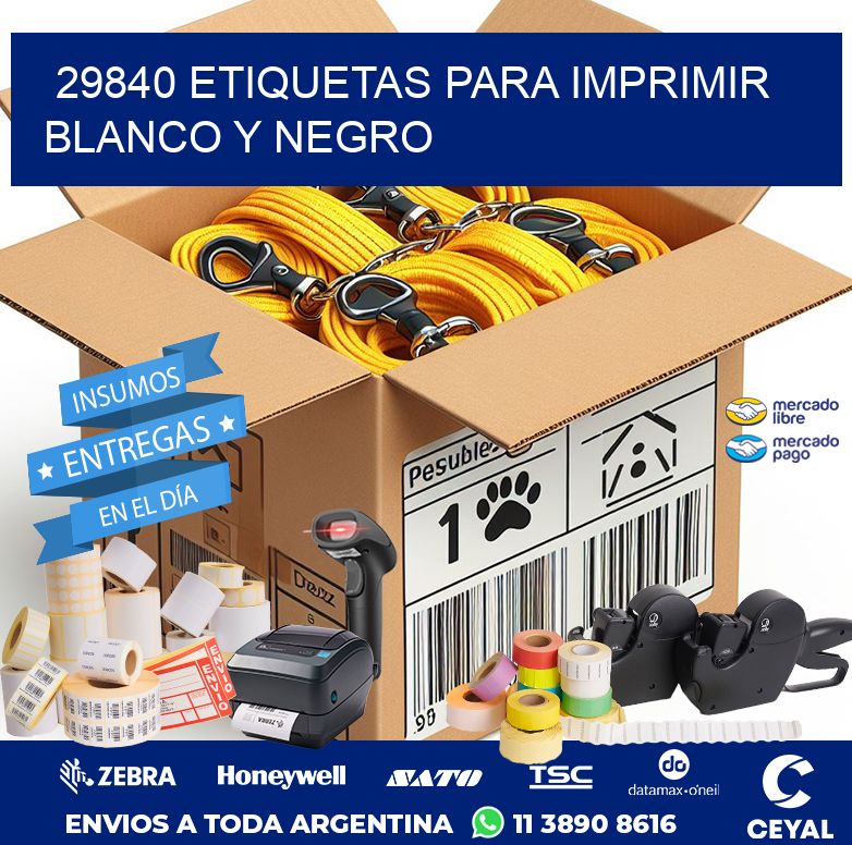 29840 ETIQUETAS PARA IMPRIMIR BLANCO Y NEGRO