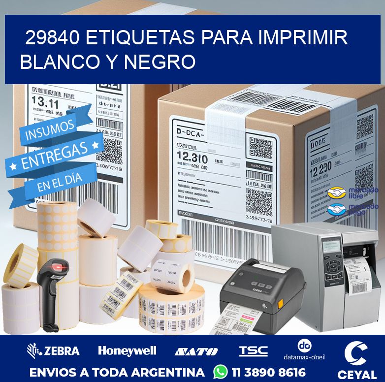 29840 ETIQUETAS PARA IMPRIMIR BLANCO Y NEGRO