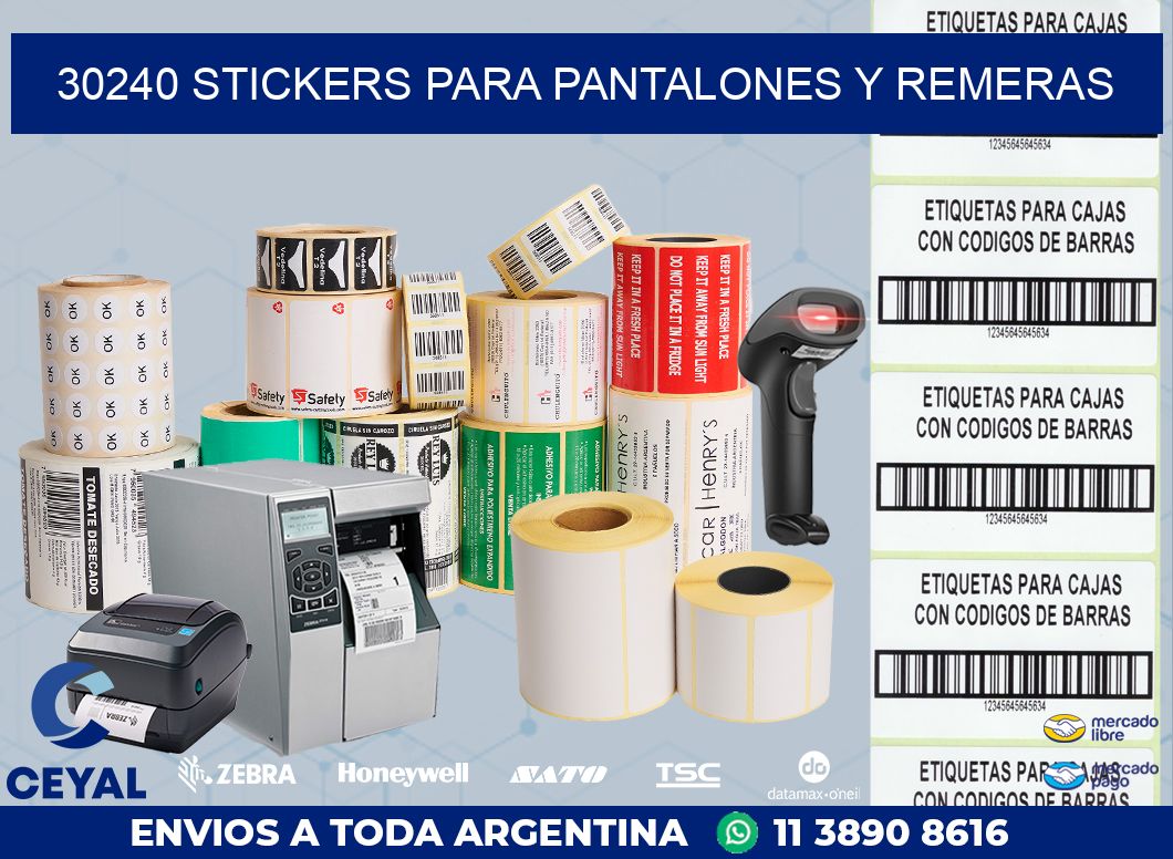 30240 STICKERS PARA PANTALONES Y REMERAS